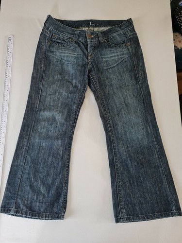 Mens Denim Jeans Moto Square Cut Loose 
