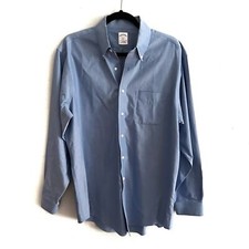 Brooks Brothers 100 Cotton Button Down Shirt Non Iron The Original Polo, 16-4/5