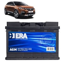 Batteria 70Ah A.G.M. per Peugeot 3008 1.6 2.0 BlueHdi gasolio 2016+