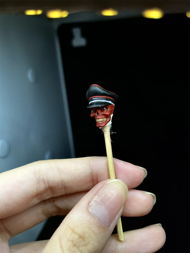 Figura de acción pintada 1/18 calavera roja Johann Shmidt cabeza esculpida ajuste 3,75"" Foto 2 de 3