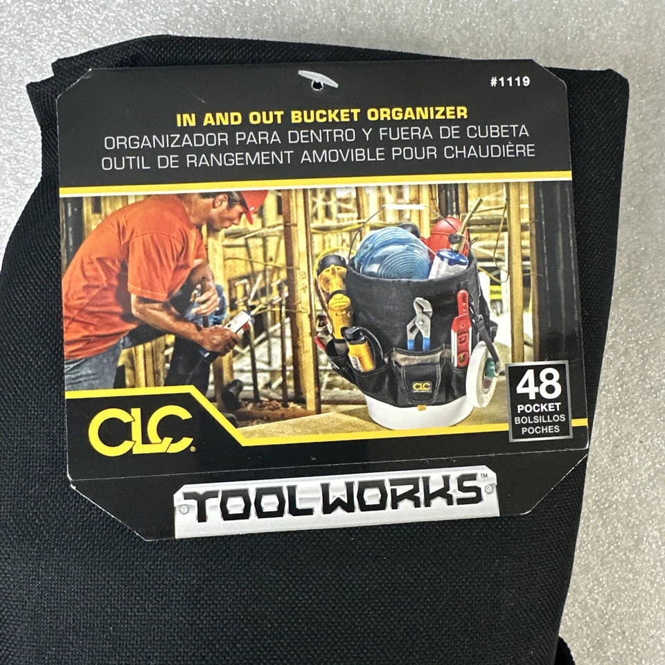 CLC Took Works 5 Gallon In and Out Bucket Organizer 48 Pocket Tool Holder #1119 - Image 2 of 4