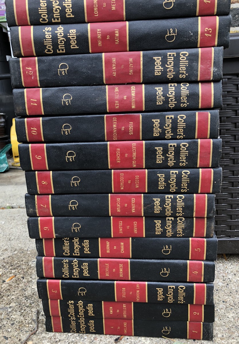 洋書 Vintage 1966 Collier's Encyclopedia 1966 Collier's Encyclopedia Complete Set 24 Volumes Vintage