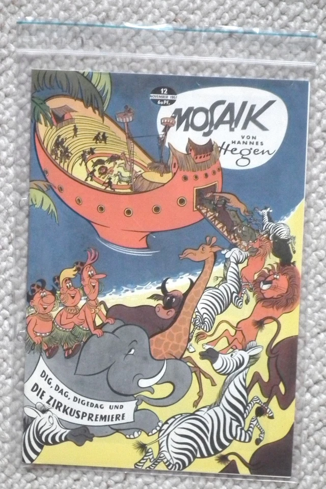 Neu 180 Mosaik Schutzhüllen für die Digedags oder Abrafaxe von Hannes Hegen