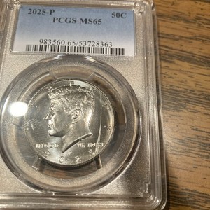 2025-P KENNEDY HALF DOLLAR PCGS MS65