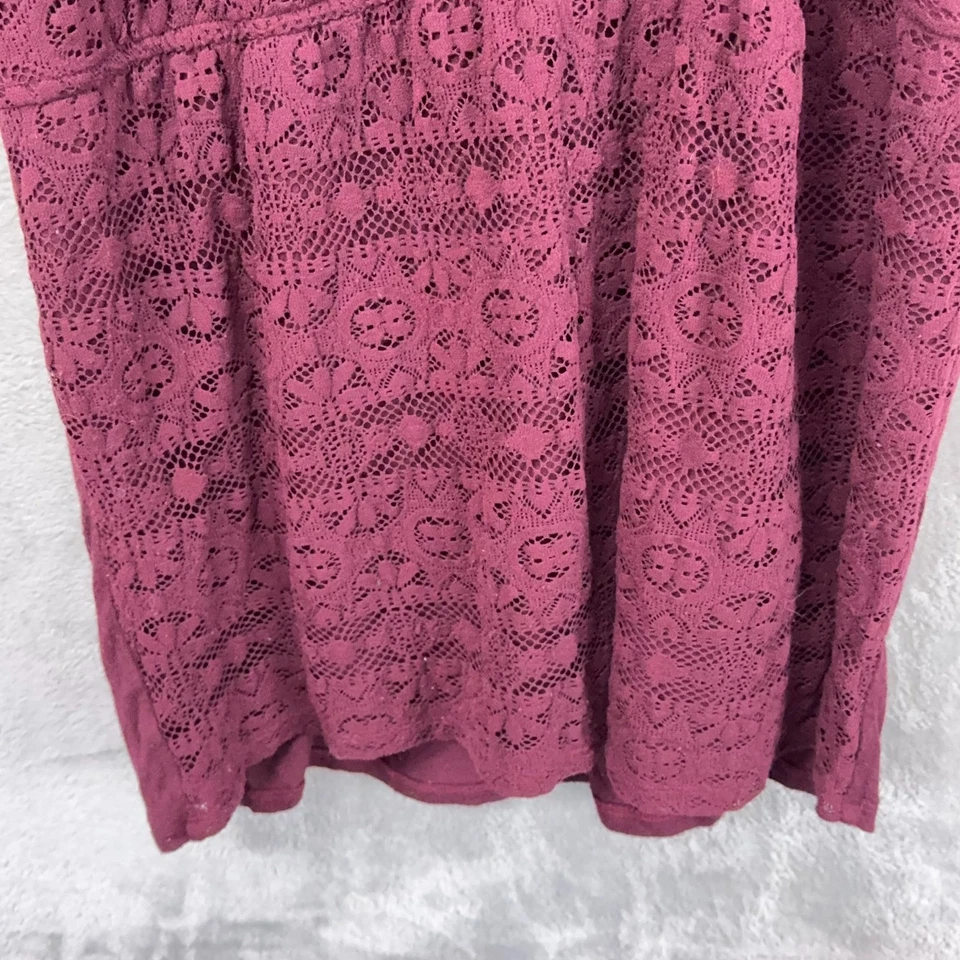 Top Babydoll Lizwear para mujer con superposición de encaje manga L caprichoso, hada grunge Foto 4 de 4