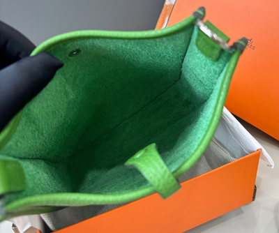 Hermes Mini Evelyne Green Shoulder Crossbody Bag Women Fashion | eBay