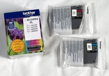 Brother Genuine LC3013 XL Cyan Magenta Only Ink Cartridges Exp 06/2027
