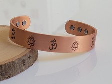 Pure Copper Magnetic Bracelet - Solid Copper Healing Arthritis Therapy Cuff OM