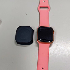 Apple Apple Watch 40 mm Gold, rosa Silikonarmband, Lader & Extra-Armband