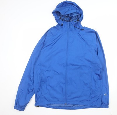 Alpine Design leichte Windbreaker Jacke Herren blau L mit Kapuze