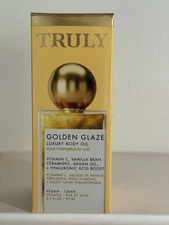Truly Beauty Golden Glaze Hydrating Glow Body Oil Vegan Cruelty Free 3oz NEW