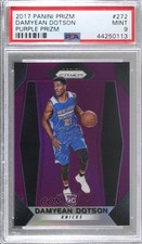 2017-18 Panini Prizm Purple Prizm 50/75 Damyean Dotson #272 PSA 9 MINT 2ea