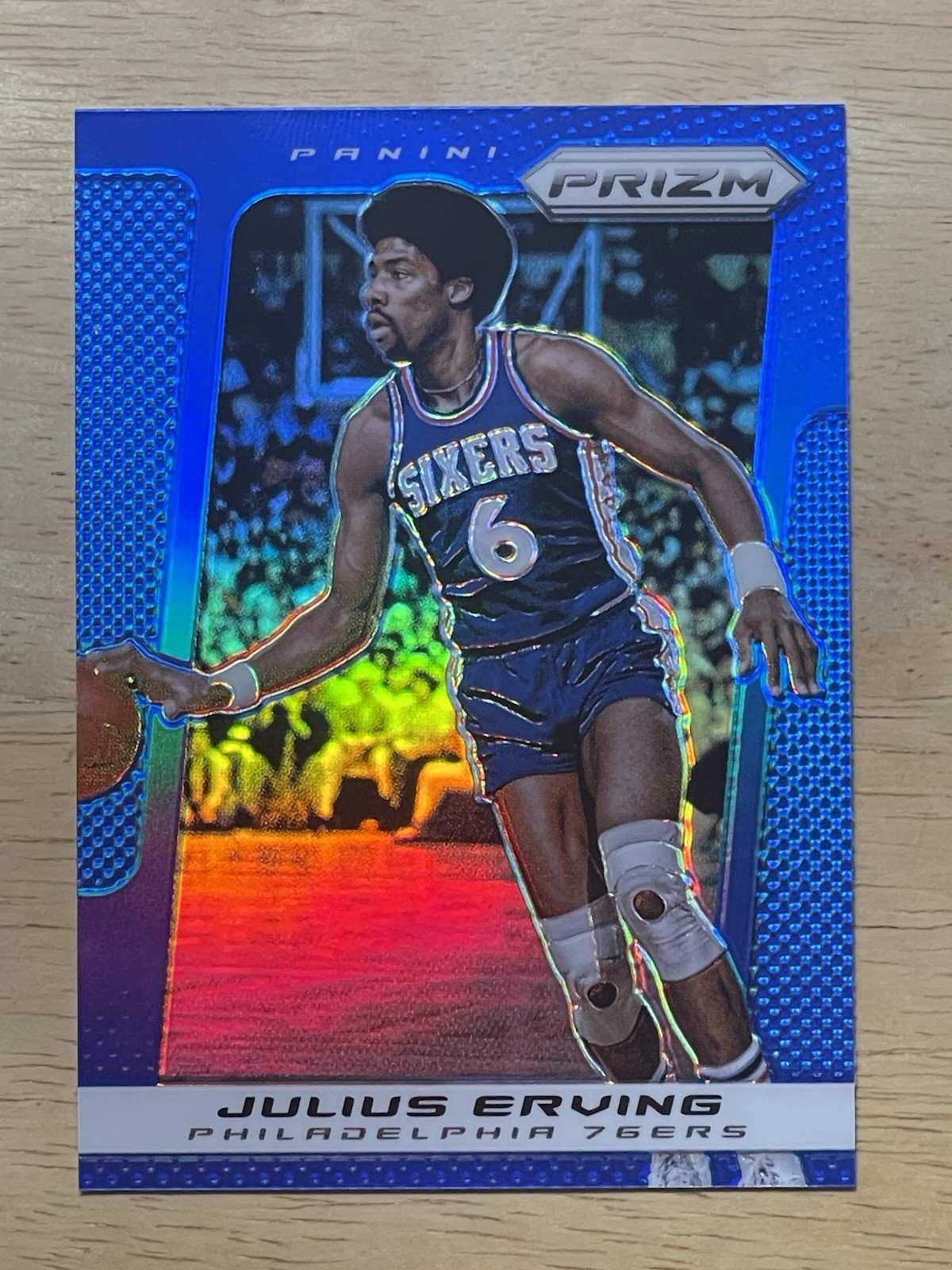 2013-14 Panini Prizm - Julius Erving #221 Blue Prizm
