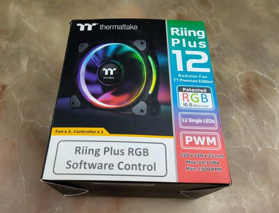 Thermaltake Riing Plus 12 RGB TT Premium Edition 120mm Software Enabled 12 