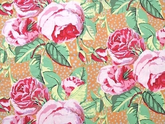 Rowan: Kaffe Fassett Baumwollstoff: 'Augustrosen' GP18, 64" x 42"