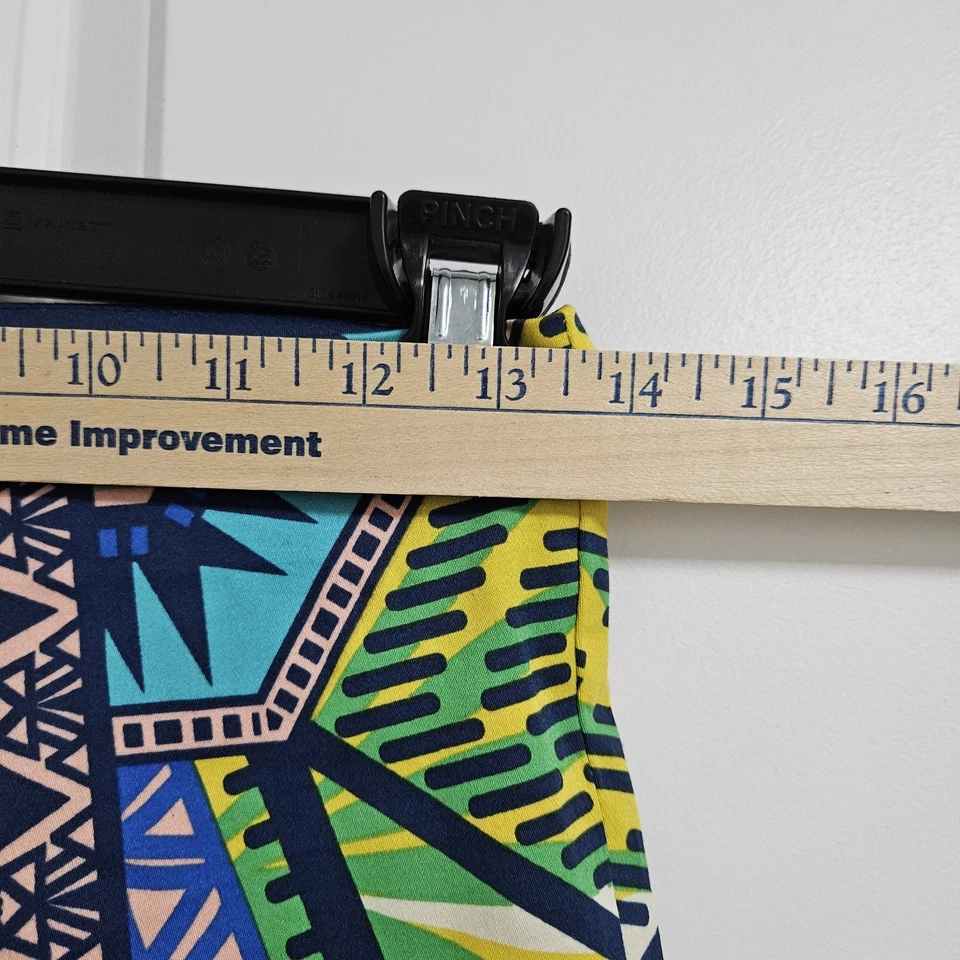 Pantalones Cortos Flying Tomato Cintura Alta Para Mujer Pequeños Multicolor Geométricos Funky Hippie  Foto 3 de 4