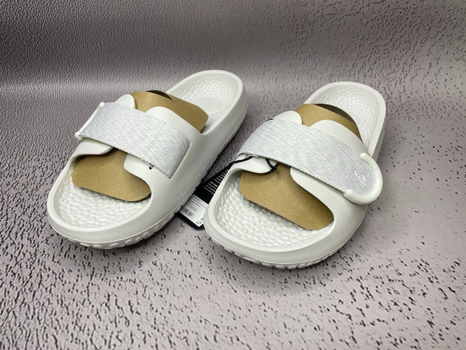 Allbirds Unisex Sugar Sliders Slide Sandals White Eco Friendly Size W 12 M 10