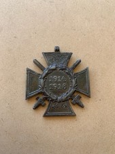 German WWI Hindenburg Cross with Swords Original WW1 Missing Ribbon F13
