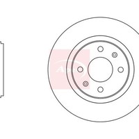 Apec Dacia Sandero II 2012 Bremsscheibe Vorne (Einzeln) DSK3035