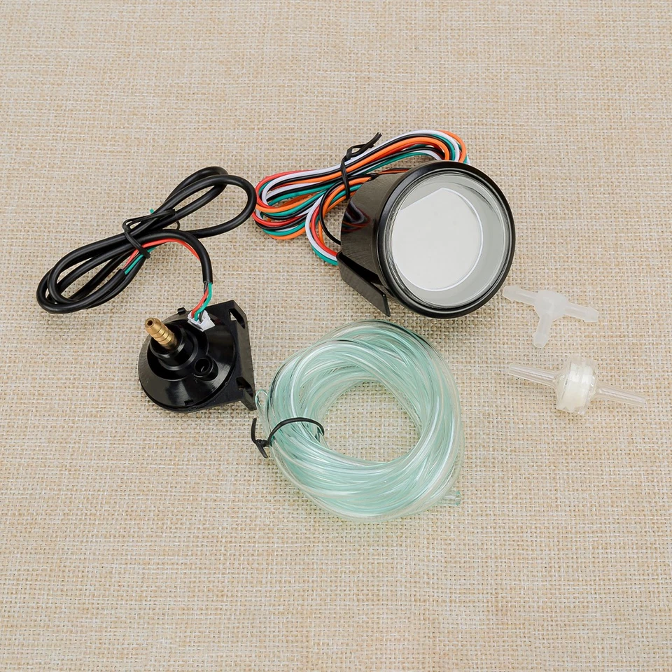 52mm EVO Auto Coche Digital Turbo Boost Gauge Psi Meter Sensor Kit de Presión Foto 3 de 4