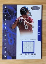 2003 Fleer Hot Prospects Future Swatch Rex Grossman Rookie Card /750. rookie card picture