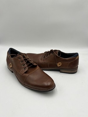 B-52 By BullBoxer Men s Shoes Brown Lace Up jade Made Leather Oxfords Size 12