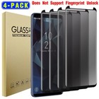 4-Pack For Samsung Galaxy S9/S9 Plus Privacy 9H Tempered Glass Screen Protector