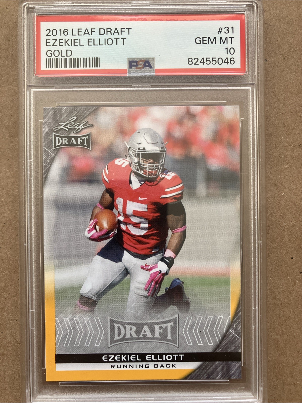 Ezekiel Elliott Leaf Draft #31 Gold