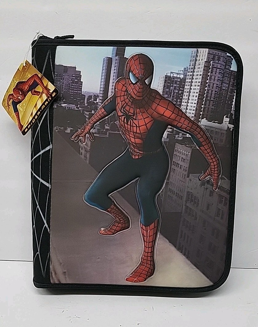 Vintage RARE Spiderman 2 Starpoint Binder 2004 Marvel Characters