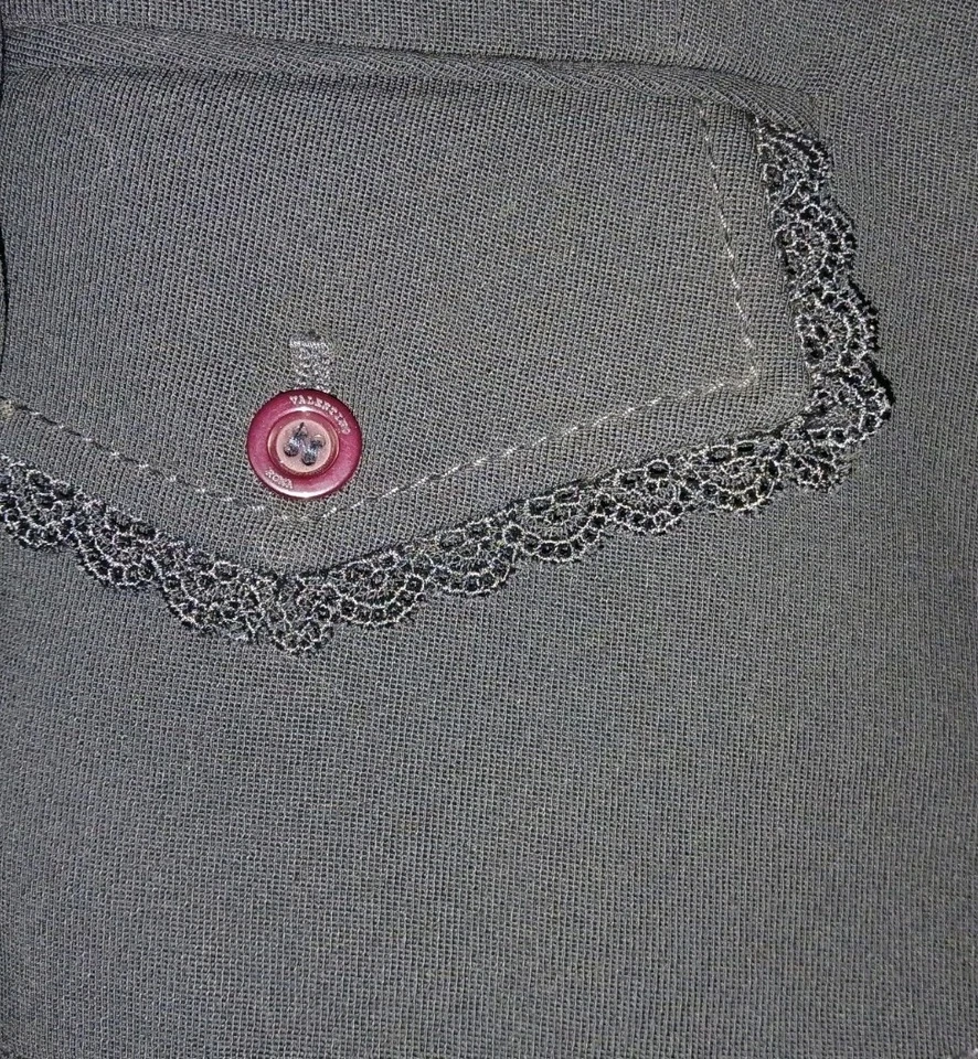 VALENTINO Roma Black Skirt Suit & Jacket Blazer Set 44 8 46 10 Lace Trim Italy - Image 4 of 4