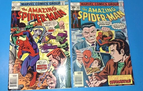 Amazing Spider-Man #169 #170 VF RANGE - Frank Miller Letter - Dr. Faustus 1977