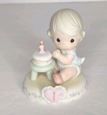 Precious Moments Porcelain Baby Birthday Figurine 2001 136190B