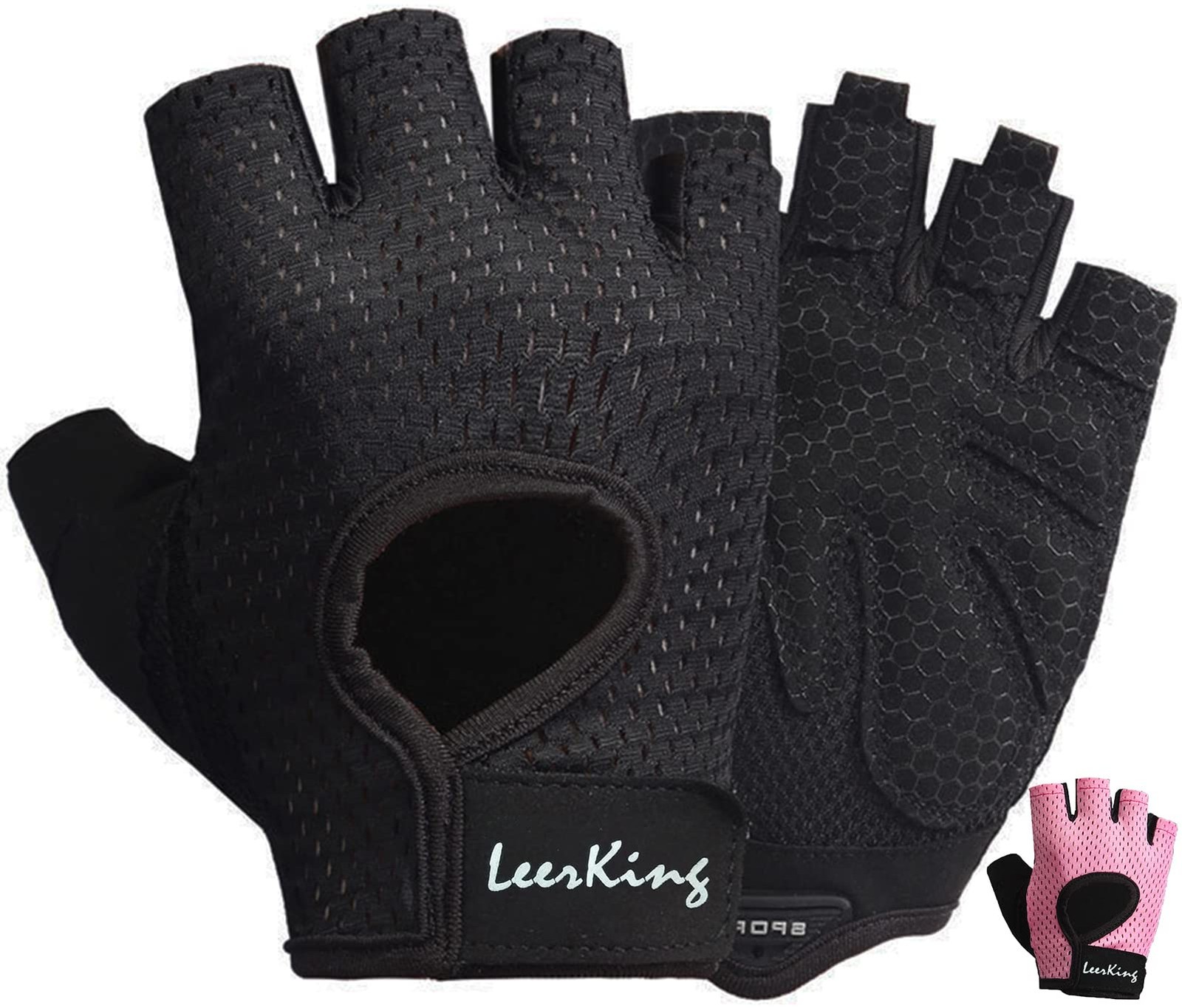 Gants de fitness anti-dérapants avec paume renforcée en silicone pour adhérence maximale