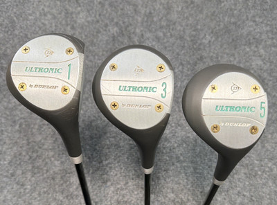 Dunlop Ultronic Wood Set Driver #3 #5 Wood Ladies Flex Dunlop Shafts Womens