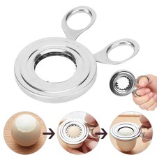 Stainless Boiled Egg Topper Shell Top Cutter Knocker Opener Kitchen Tool new
