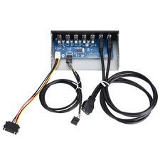 USB3.0 Optical Drive Front Panel 5.25in 7 Port HUB 19PIN To 2 Port U3+4 Port SAL