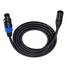 Speakon Male to XLR 3Pin Male Speaker Extension Cable Wire with Twist Lock