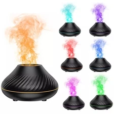 Cute Fire Flame Aroma Diffuser, Essential Oil, Air Humidifier, LED Aromatherapy