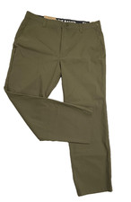 Eddie Bauer Men's Tech Chino Pant Size 36x30 Green NWT NEW 85