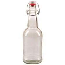 500ml 16 oz. Clear Flip-cap Bottles, 12 Pack