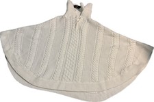 Janie And Jack The Cable Knit Sweater Cape White Size 12