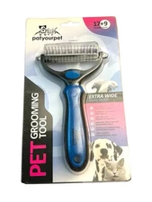Patyourpet-New Pet Grooming Tool Extra Wide Dual Head Safe and Easy Dog or Pet
