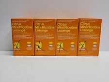 Nicotine Mini Lozenge Citrus Flavor 4mg Box Of 81ct. (Lot Of 4 Boxes)