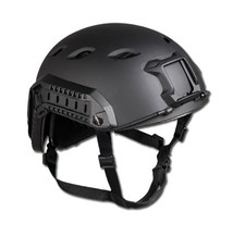 US Helm Paratrooper "Fast" W/Rail schwarz, Helm, Einsatzhelm           -NEU-