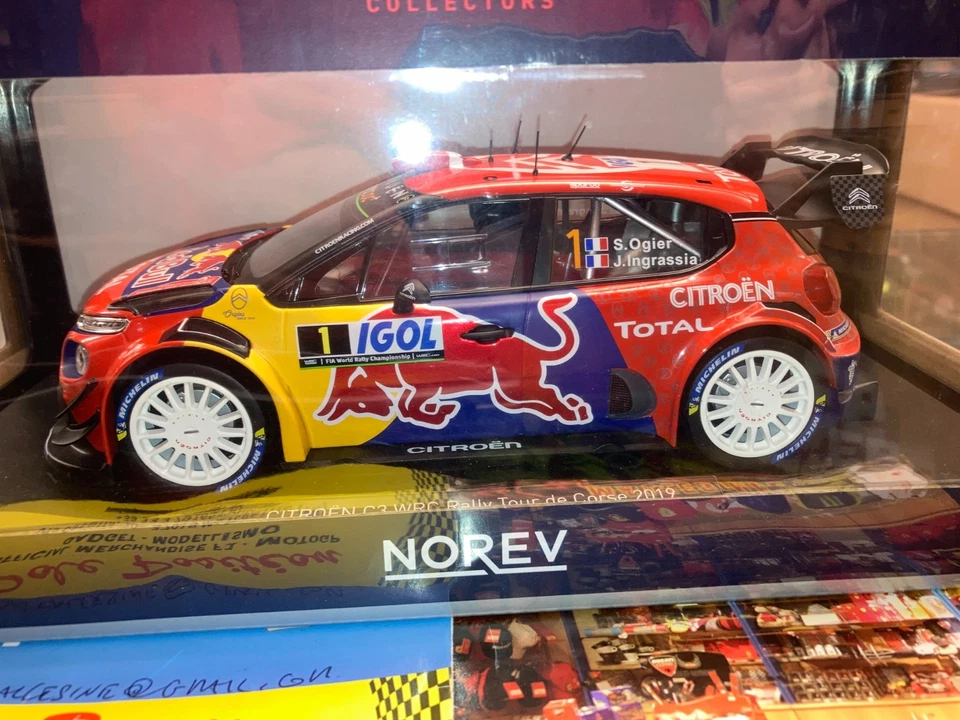 NOREV 1:18 CITROEN C3 WRC RALLY TOUR DE CORSE 2019 OGIER - INGRASSIA SHIP. WORLD - Immagine 3 di 4