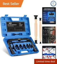 Professional Valve Spring Compressor Set with C Clamp & Adapters for Auto Use