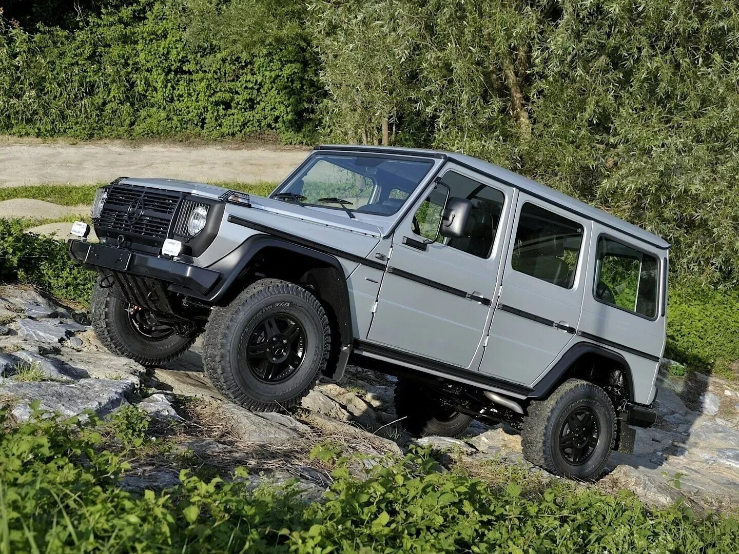 Auto - 💕art.2265 Modanature Laterali Mercedes Classe G W460 W461 3 Porte💕 - Miniatura 3