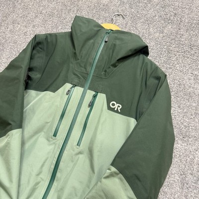Outdoor Research Tungsten II Jacket Mens S green GORE-TEX waterproof Hiking