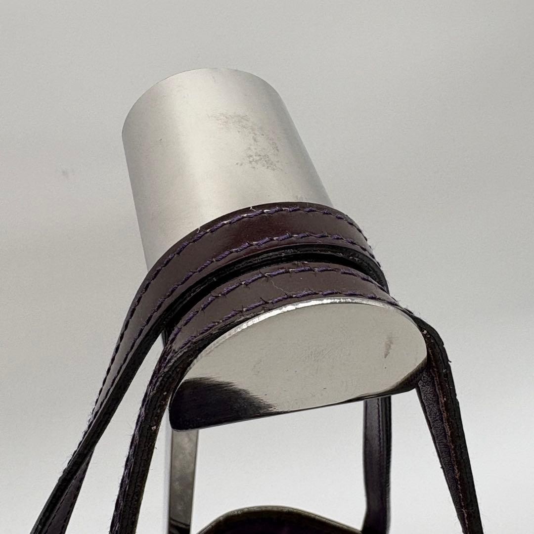 GUCCI 211976 Tote Shoulder Handbag Canvas Leather Brown Vintage Logo From Japan thumbnail 9