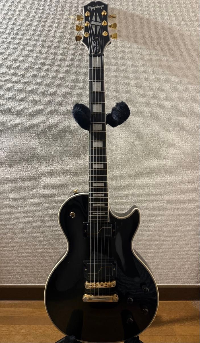 Epiphone TRIVIUM Matthew Kiichi Heafy Les Paul Custom Guitar Black